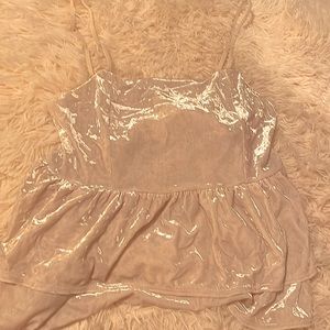 Velvet Babydoll Top